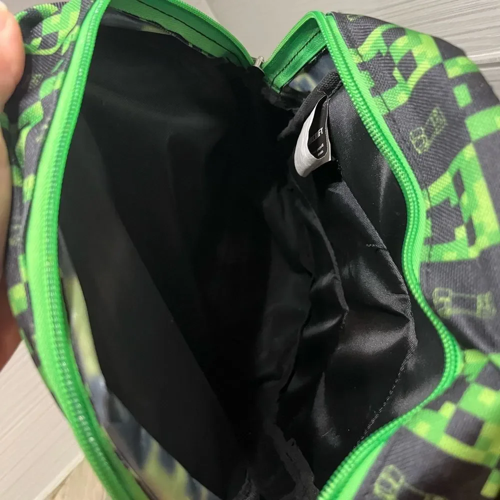 Small Minecraft backpack with removable patches